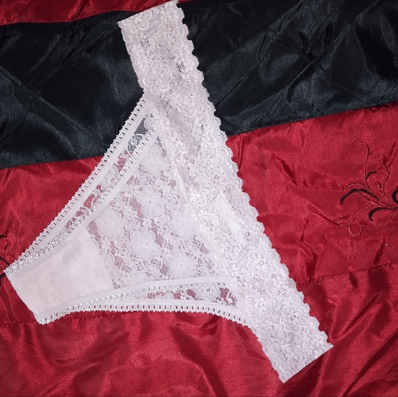 Nine West Lace Cheekster Panty Set in Black & Blush Size XL New or Used - Picture 2 of 7